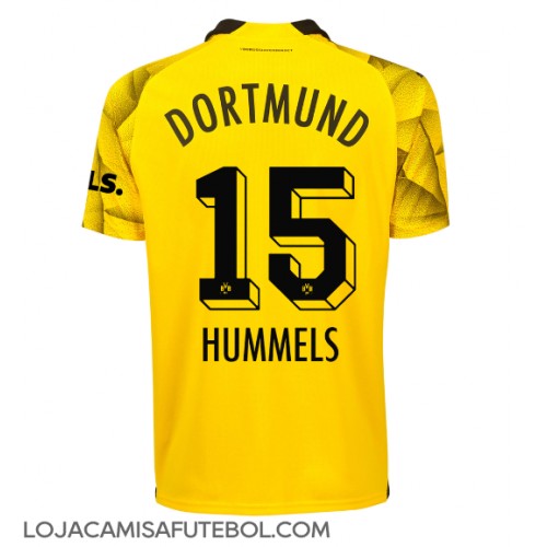 Camisa de Futebol Borussia Dortmund Mats Hummels #15 Equipamento Alternativo 2023-24 Manga Curta